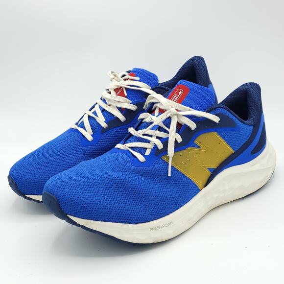 new balance  fresh foam arishi v4 10 4E Blue gold men's size 11 - Picture 1 of 9